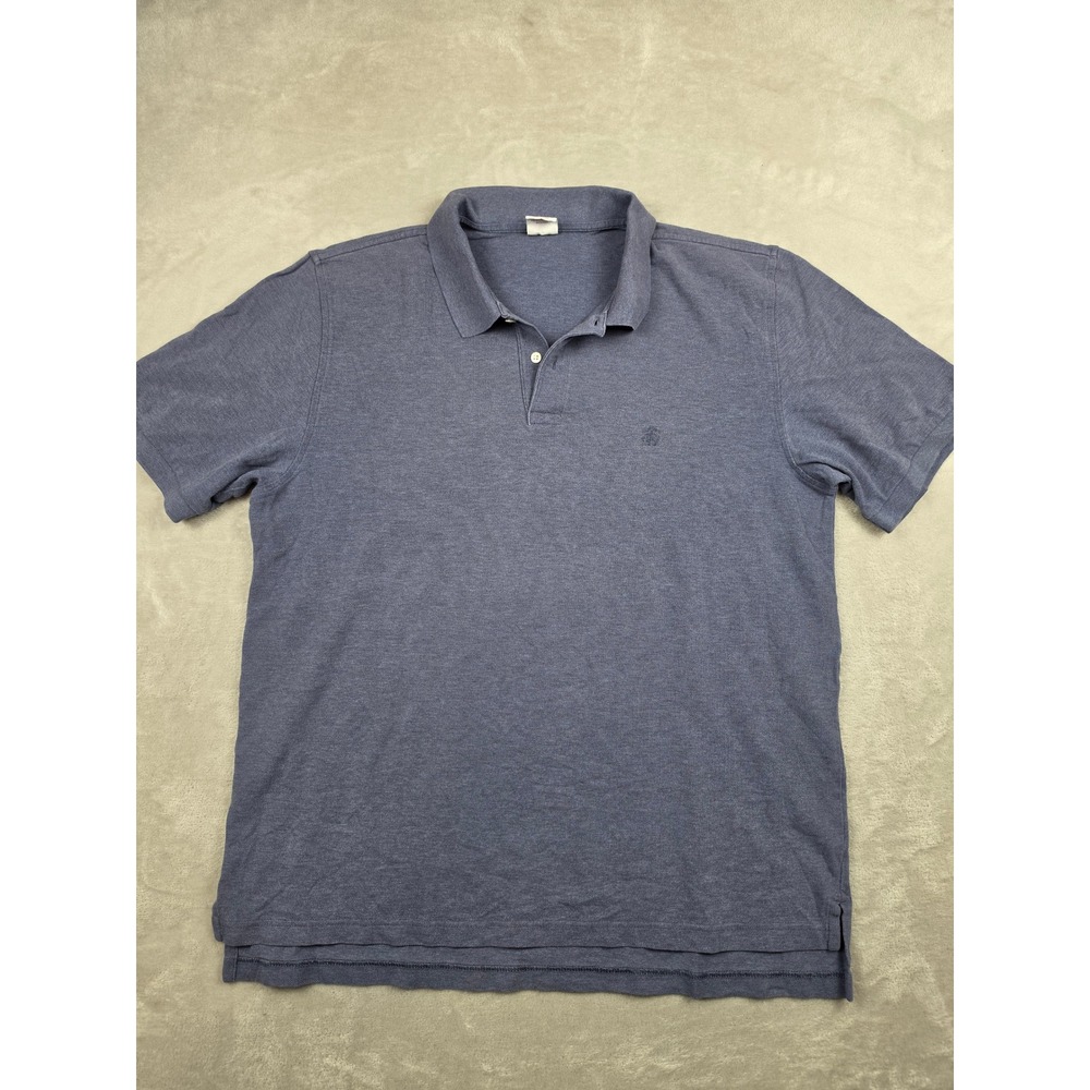 Brooks Brothers Performance Polo Mens XL Blue Short Sleeve Original Fit Cotton